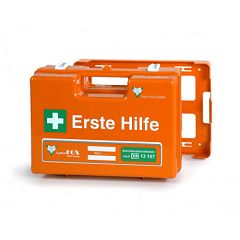 Betriebsverbandkasten, orange, Baustelle/ 50 Mann, gefüllt, DIN 13169  (ab 01.11.2021)