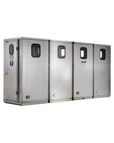 4-Kammer Personenschleuse mit Verriegelung, "Aluminium"