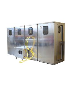 4-Kammer Personenschleuse mit Wassermanagement "Aluminium"