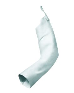 Ärmelschoner mit Knopflasche aus Spaltleder