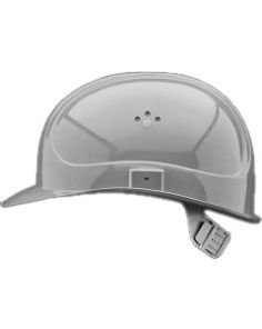 Bauhelm"Profi", mit Belüftungsöffnungen, schwarz oder silber   