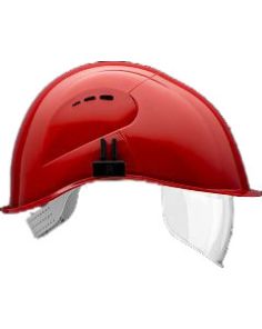 Bauhelm "Voss" mit integriertem Visier    