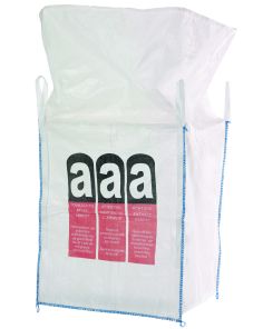 Big-Bag, 90 x 90 x 110 cm, mit Schürze, mit Aufdruck