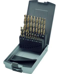 Bohrer-Set, HSS "Cobalt", Edelstahl, Ø 1-10mm, 19 St. in Kassette