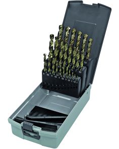 Bohrer-Set, HSS Cobalt, Edelstahl, Ø 1-13 mm, 25 St. in Kassette
