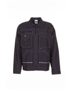 Bundjacke, "Basalt" 260 g/m² , anthrazit/rot, ÜG
