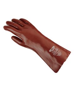 Handschuhe "PVC", rotbraun, 350mm