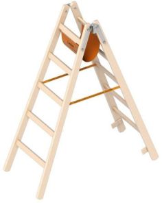 Holzleiter  "Sprossen", 5 Sprossen