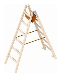 Holzleiter  "Sprossen", 6 Sprossen
