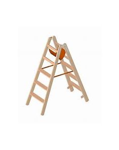 Holzleiter  "Stufen", 5 Stufen