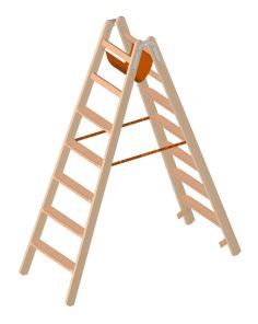 Holzleiter  "Stufen", 7 Stufen