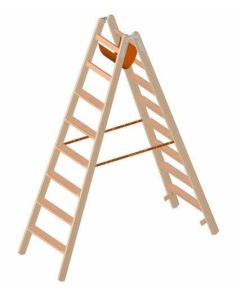 Holzleiter  "Stufen", 8 Stufen