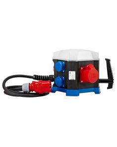 Mobiler Steckdosenverteiler 400 Volt mit LED-Lampe