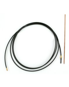 PA - Seele anthrazit für Draht ø 1,0 - 1,2 mm kompl. 4,4 m, ID 1,5 x 4,0 AD