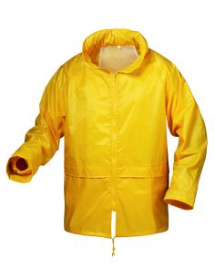 PU-Vinyl-Regenjacke, gelb   