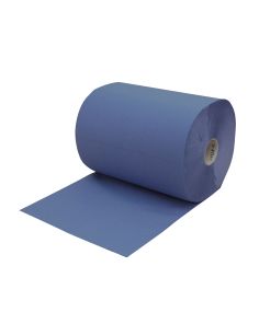 Putzpapier, 3-lagig, blau, Rolle a`500 Blatt 36x38 cm