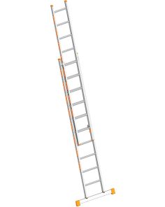 Schiebeleiter Alu, 10 Sprossen    