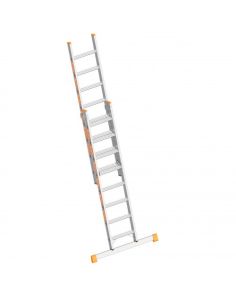 Schiebeleiter Alu, 8 Stufen