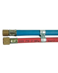 Schlauchpaket Sauerstoff 6,3 x 5 / Acetylen 9 x 3,5, 10 m, montiert (dick)