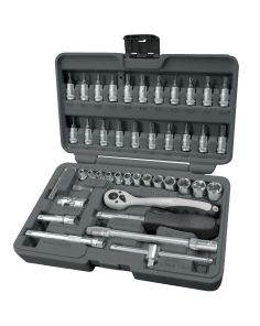 Steckschlüsselsatz, 1/4", 46- teilig 