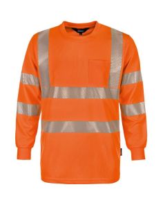 Warnschutz-Langarm-T-Shirt, orange