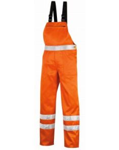 Warnschutz-Latzhose, orange