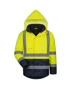 Warnschutz-Parka, gelb/marine
