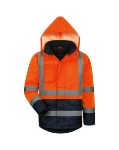Warnschutz-Parka, orange/marine