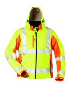 Warnschutz-Softshell-Jacke, gelb/orange