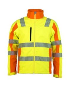 Warnschutz-Softshell-Jacke "Trendline", gelb/orange