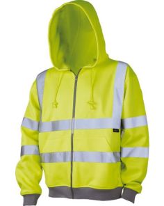 Warnschutz-Sweatjacke, neongelb