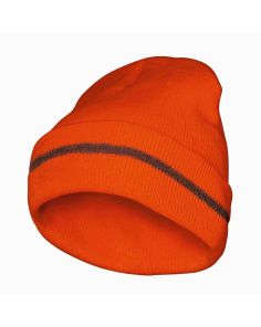 Warnschutzmütze, "Rudi" neonorange, Umlegerand