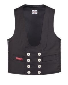 Zunftweste Oyster, schwarz 520g/m²