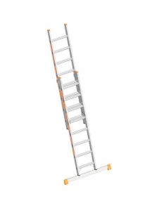 Schiebeleiter Alu, 8 Stufen
