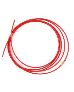 Teflonseele rot für Draht ø 1,0  kompl. 3,4 m, ID 1,5 x 4,0 AD