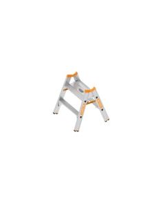 Stufenleiter, Schwerlast, Alu, 2 Stufen