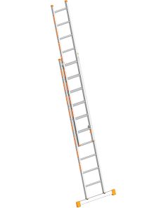 Schiebeleiter Alu, 10 Sprossen