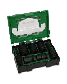 Kraftstecknuss - Satz, 7 teilig, schlagfest  (Hikoki)