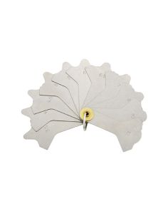 Schweißnahtlehre (Fächer) mit 12 Blatt, für Ecken 3-12mm