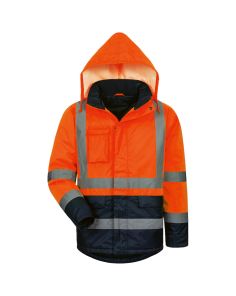 Warnschutz-Parka, orange/marine