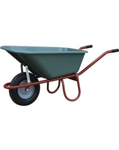 Schubkarre 100l  mit "Luftrad" & Plastikmulde