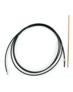 PA - Seele anthrazit für Draht ø 1,0 - 1,2 mm kompl. 4,4 m, ID 1,5 x 4,0 AD