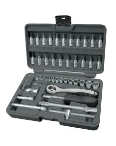 Steckschlüsselsatz, 1/4", 46- teilig