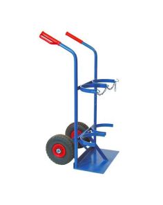 laschenwagen für 2 Flaschen 40/50 ltr., vollgummibereift
