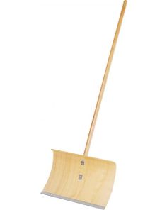 Schneeschieber mit Stiel, 50 cm breit, Holz