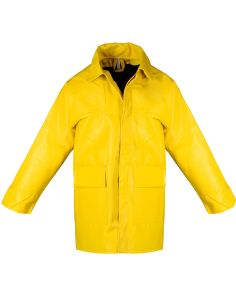 PU-Jacke, gelb, gefüttert