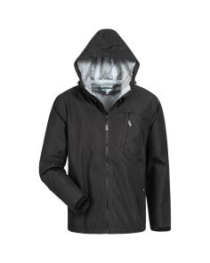 PU-Regenjacke/Windbreaker, "Pattani", schwarz