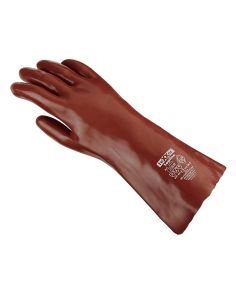 Handschuhe "PVC", rotbraun, 350mm