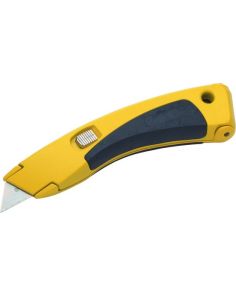Cuttermesser mit Magnet für Haken- und Trapezklingen, gelb