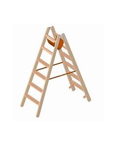 Holzleiter  "Stufen", 6 Stufen